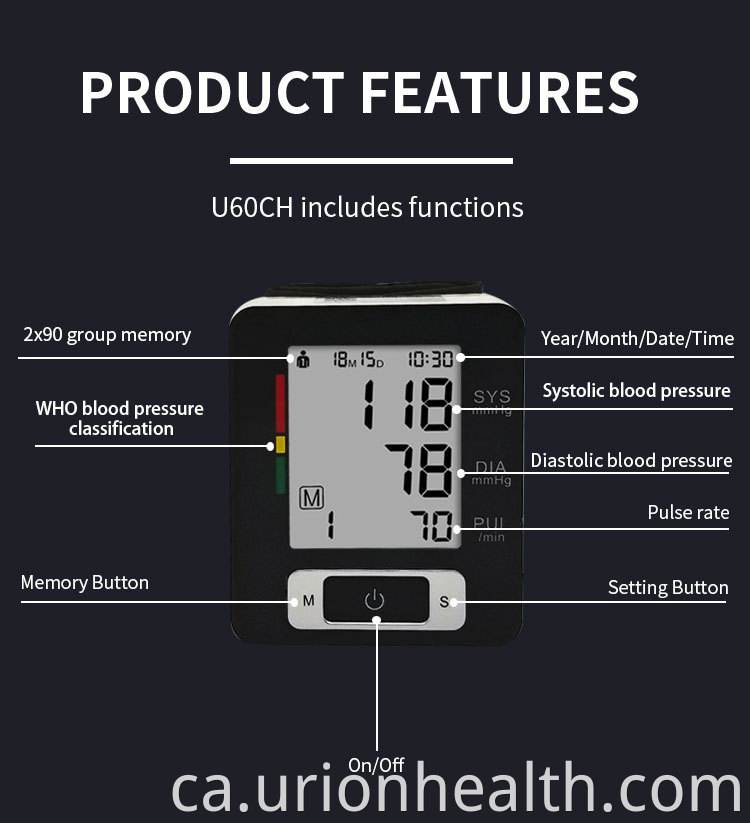 FDA Approved Digital Blood Pressure Monitor